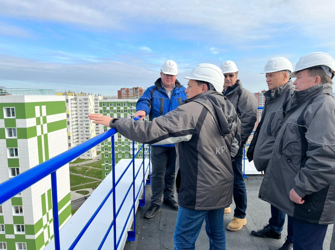 Члены совета директоров КРПК оценили ход строительства ЖК «Любимов»